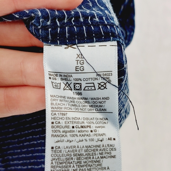 NEW Old Navy Men's Slim Short Sleeve Blue 100% Cotton Button Down Shirt P2396 - Picture 6 of 9